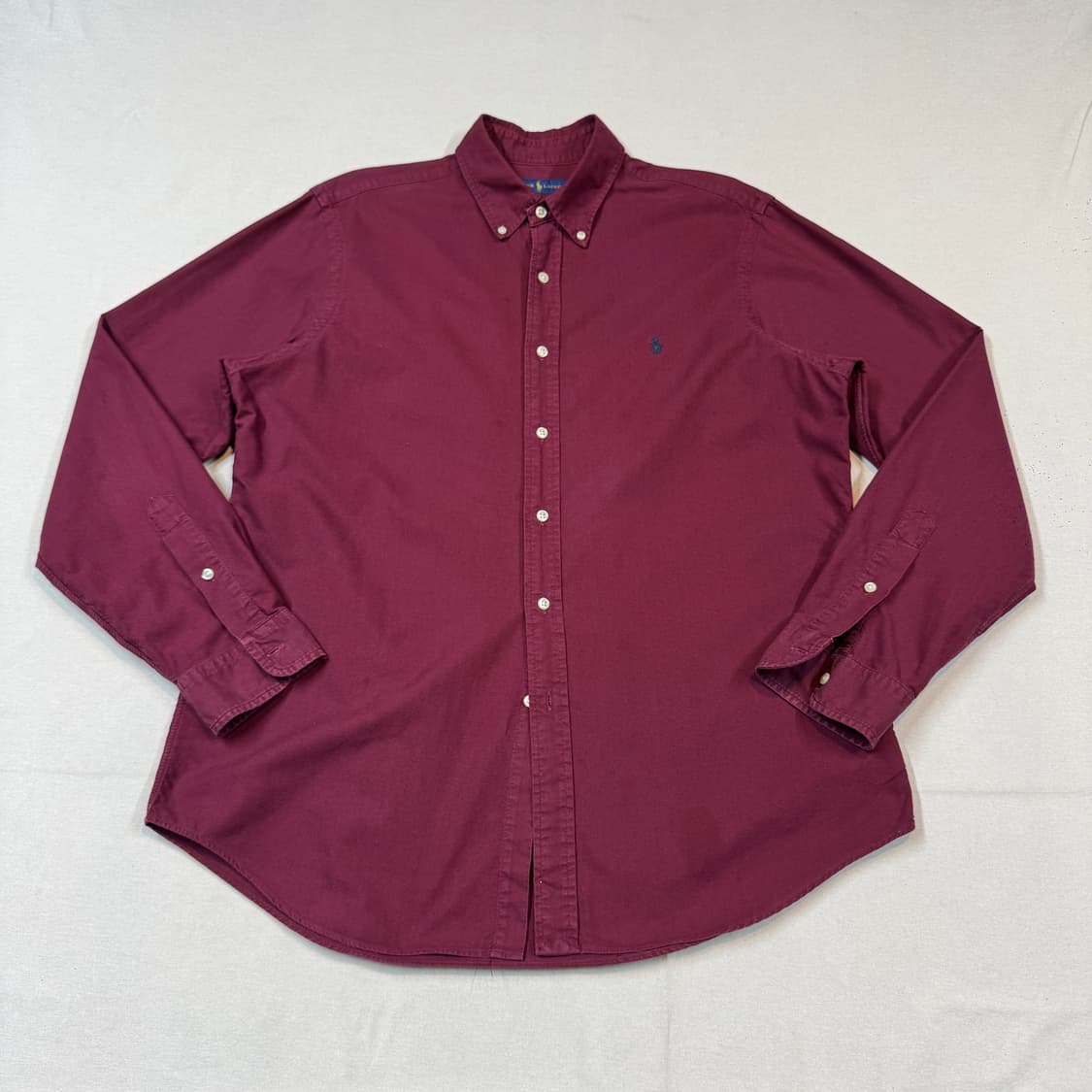 L) 폴로 랄프로렌 클래식 가먼트다이 셔츠 버건디 상품이미지1