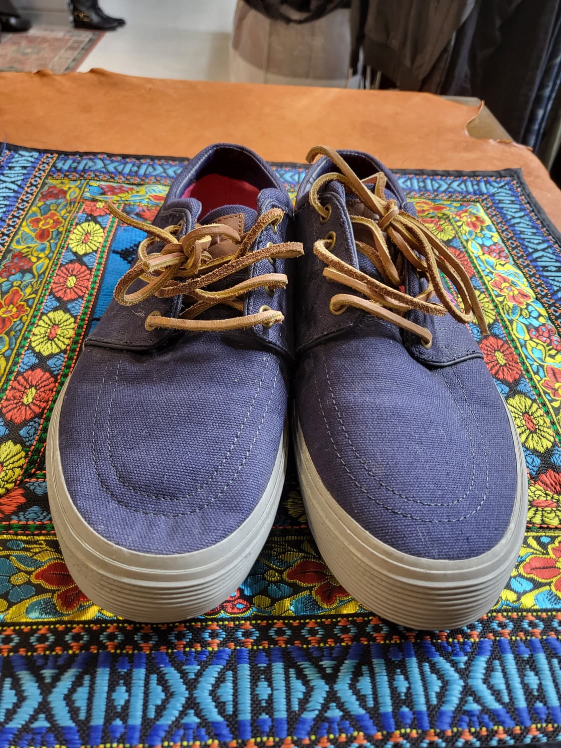 폴로랄프로렌 팩슨 로우 캔버스 스니커즈 상품이미지1