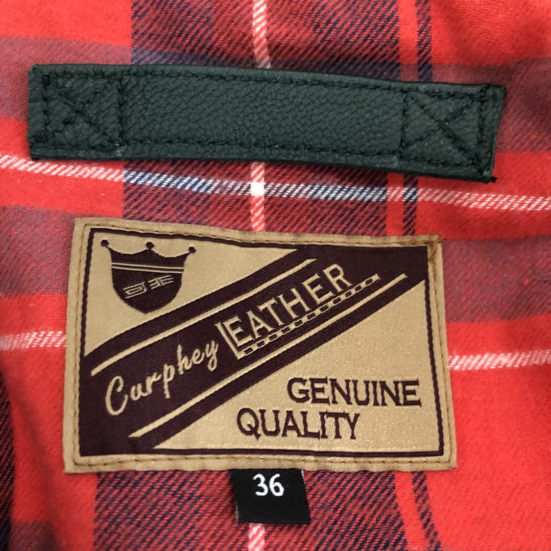 Curphey USA 리얼레더 쉽스킨(양가죽) 헤링턴자켓 95  상품이미지5