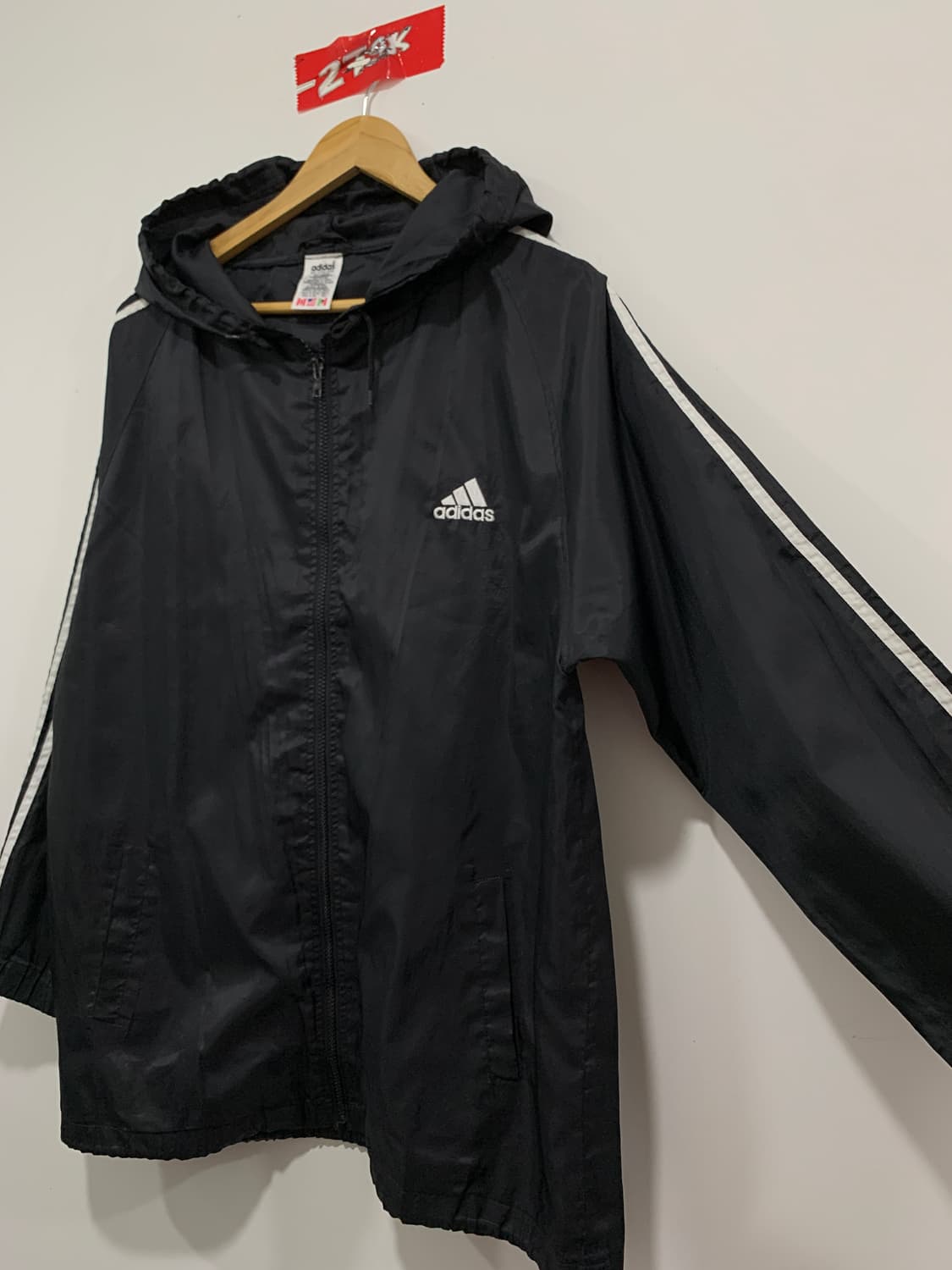 (빈티지)Adidas 아디다스 올드스쿨 삼선 후드 윈드브레이커 상품이미지6