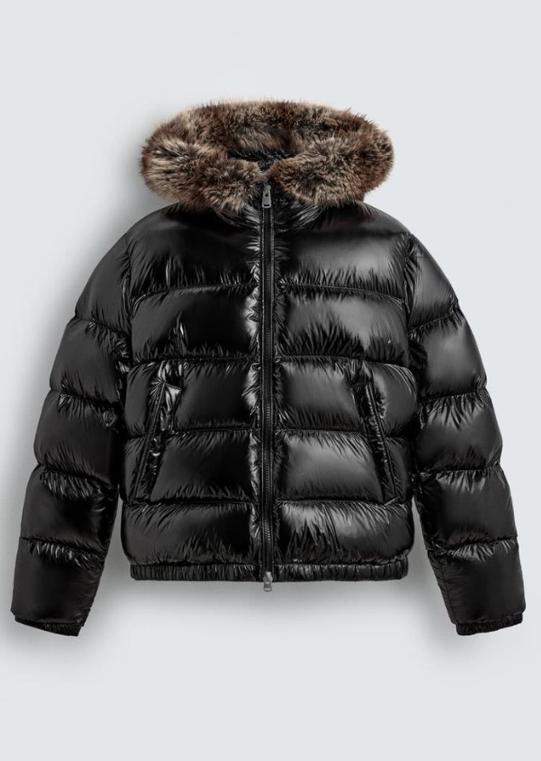 자라 퍼 후드 패딩 상품이미지1