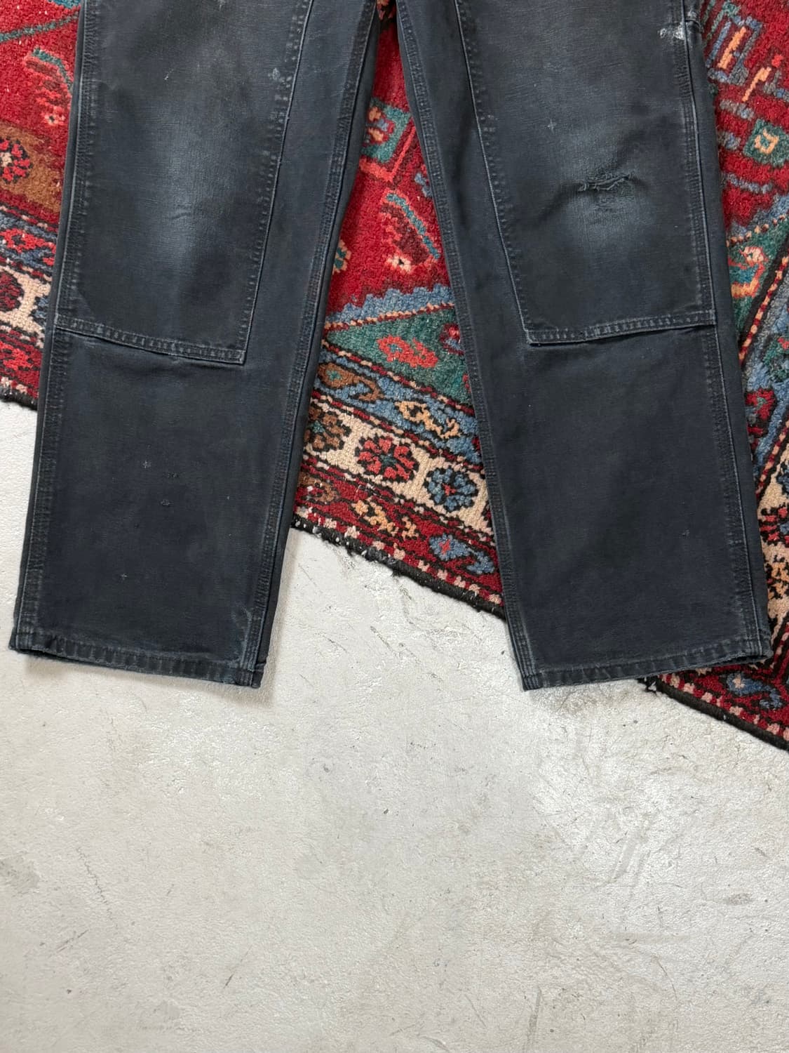 OG 칼하트 B136 더블니 팬츠 칼하트 썩블니 블랙 상품이미지7