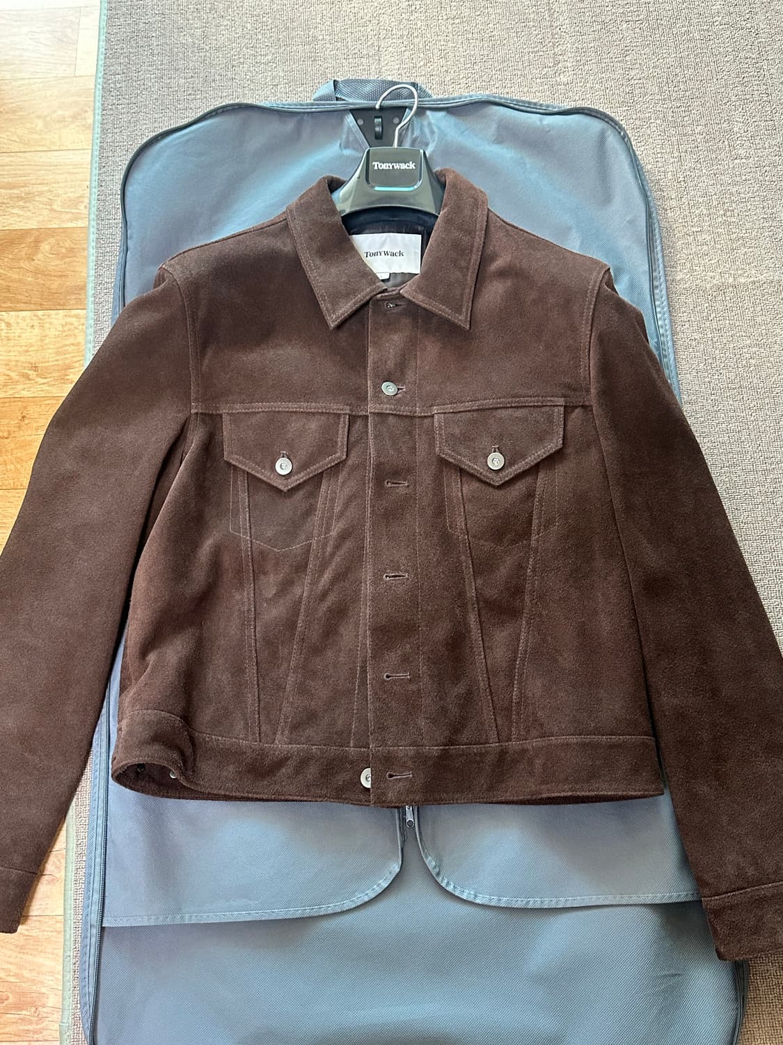 토니웩 스웨이드 트러커 L 브라운 상품이미지1