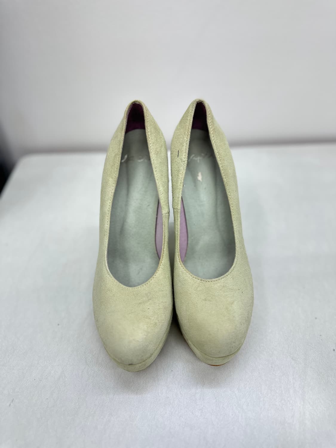 민트 스웨이드 웨지 힐  상품이미지1