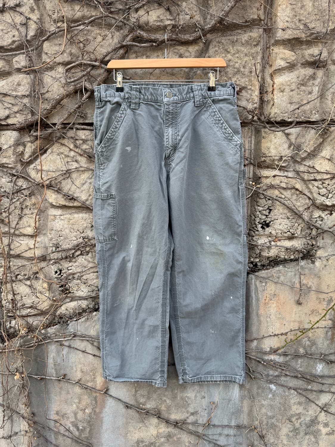 00s 칼하트 빈티지 b151 fat 큰가죽탭 카펜터 싱글니 워크 팬츠 상품이미지1