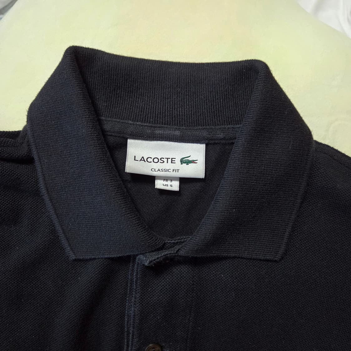 [3] 라코스테 L1212 블랙 폴로셔츠 카라티 / pk 피케 상품이미지4