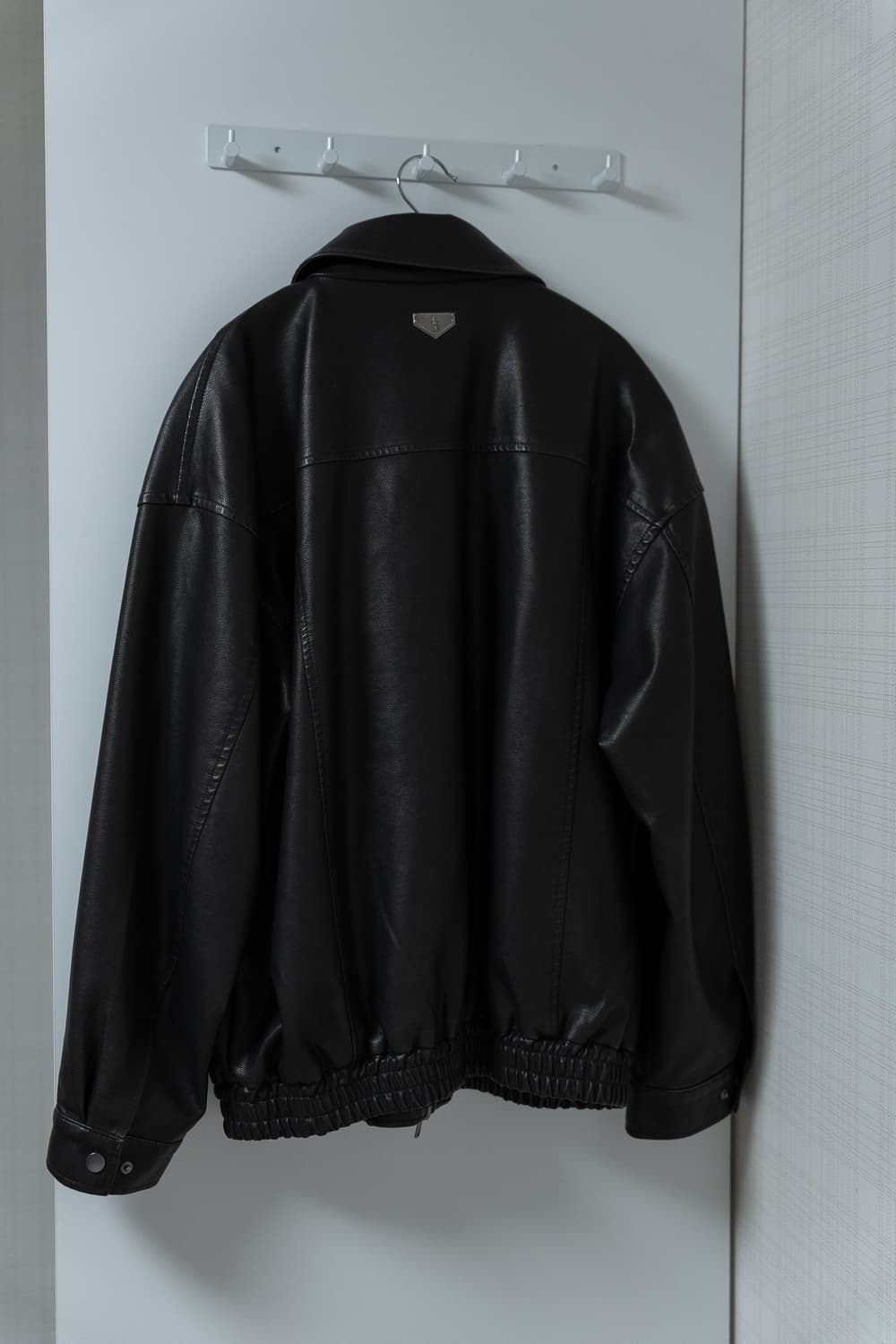 워시드 레더 오버핏 자켓 - 레더리 상품이미지4