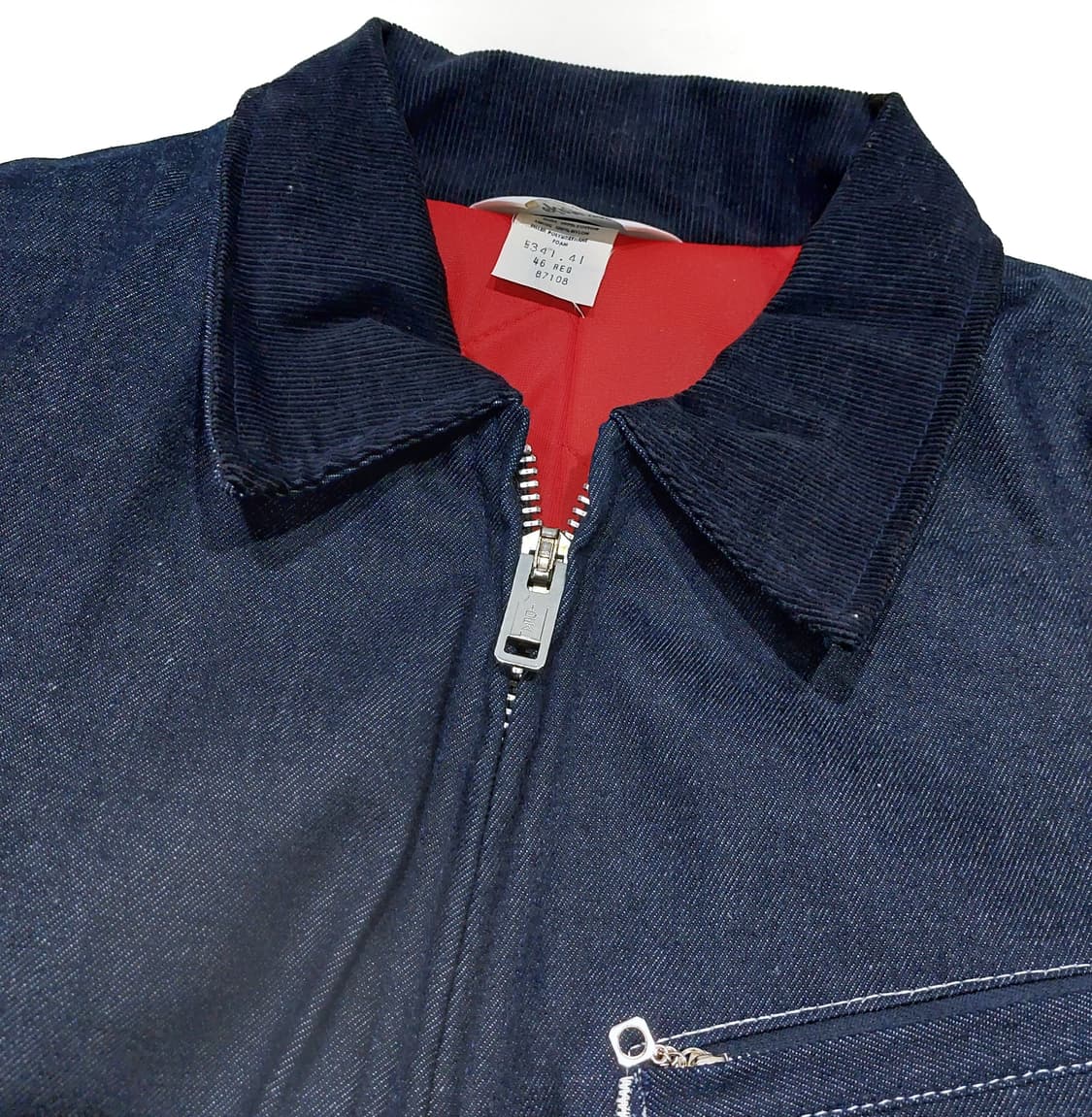 70s key 데님 하프벨트 워크자켓 46 (110) 데드스탁 상품이미지3