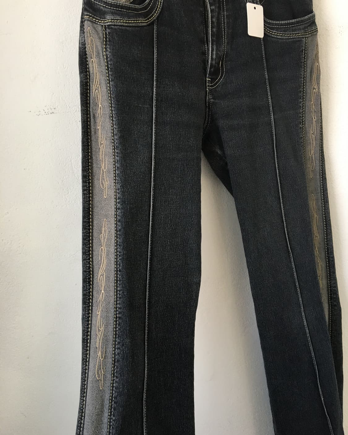 Side embroidery point cotton pants 상품이미지4