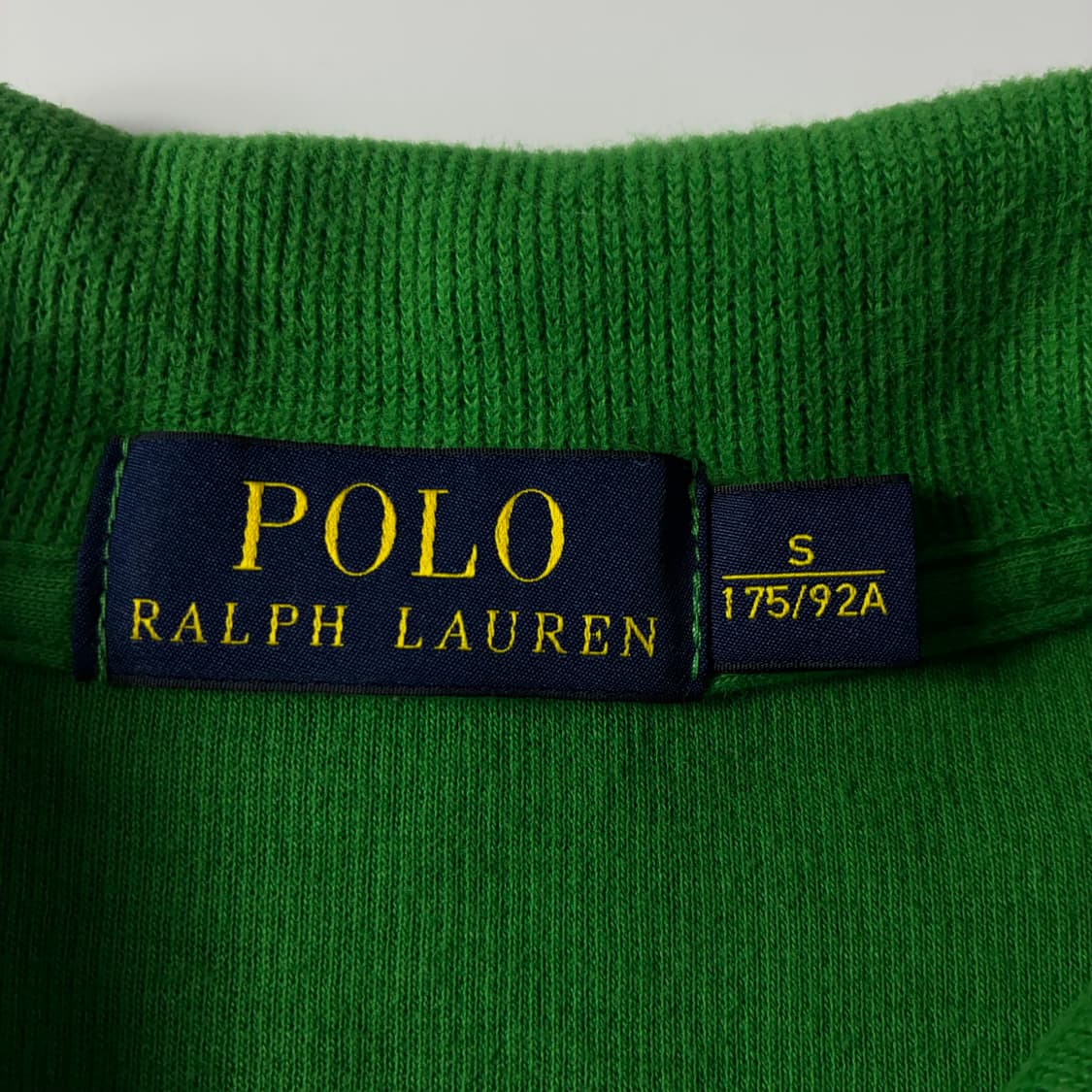 Polo  폴로 랄프로렌 자수 코튼 그린 반집업 니트  상품이미지4