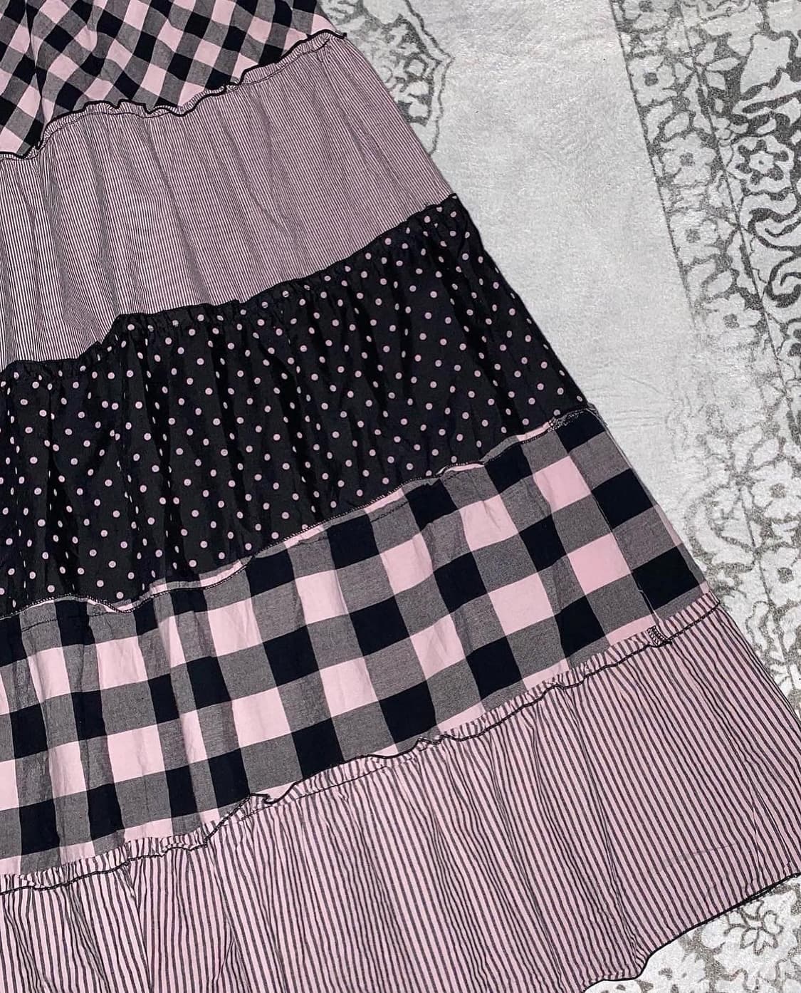 🧚🏻 러블리 펑크 패치 원피스 상품이미지7