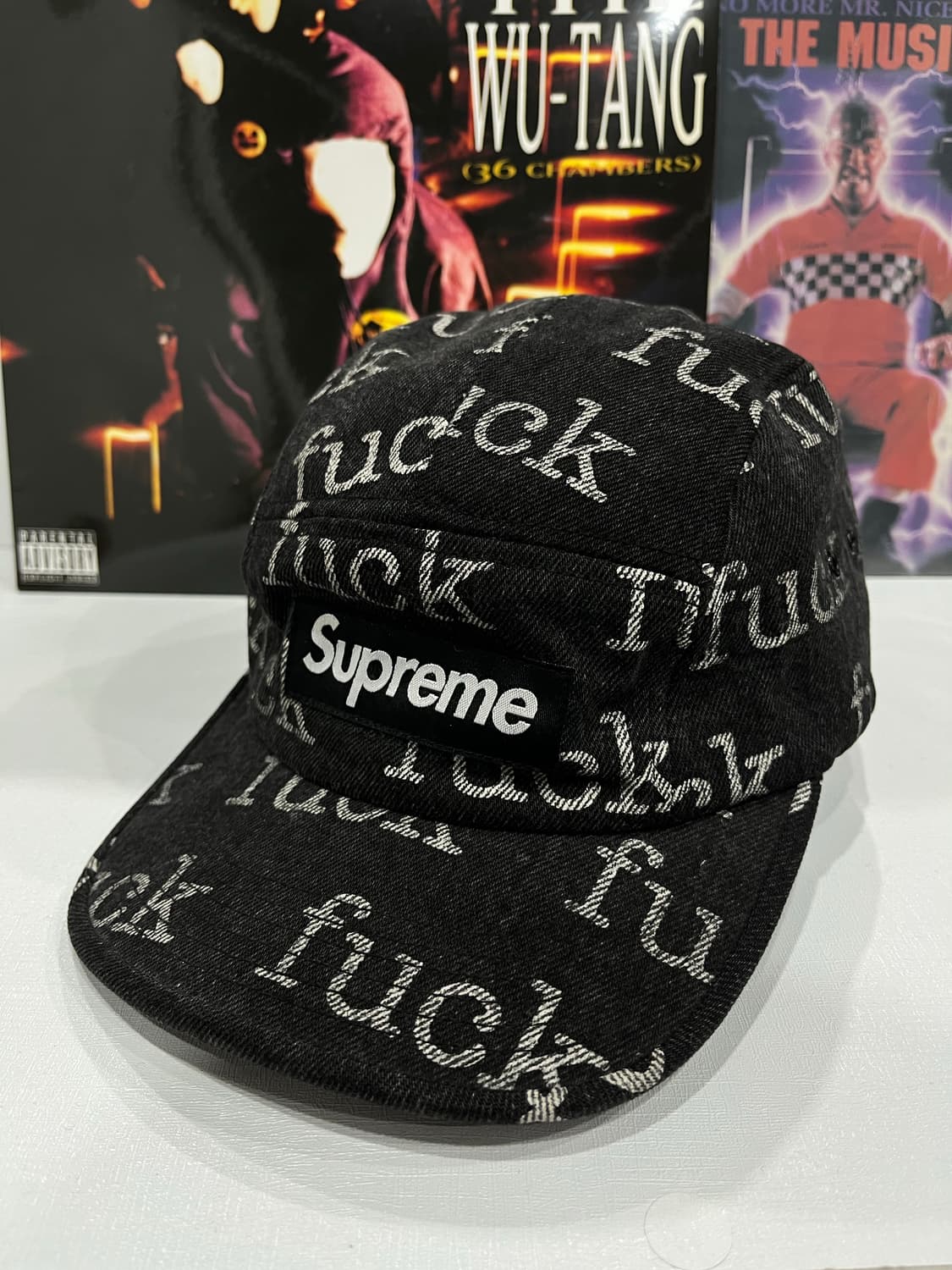 슈프림 fuck 데님 캠프캡 상품이미지1