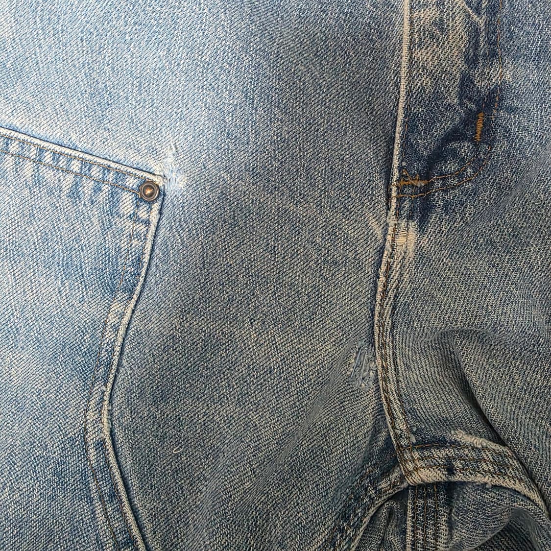 [38X34] 00s 빈티지 칼하트 더블니 B73 DST 데님팬츠 B-8 상품이미지4