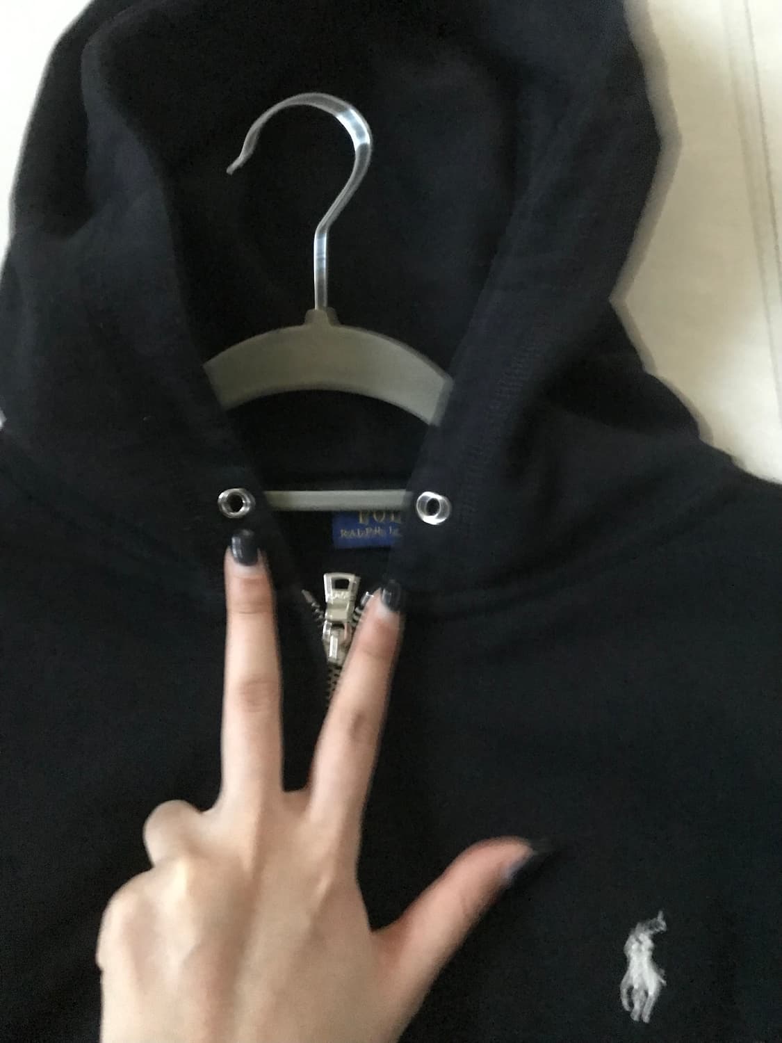 폴로 블랙 후드집업 상품이미지9