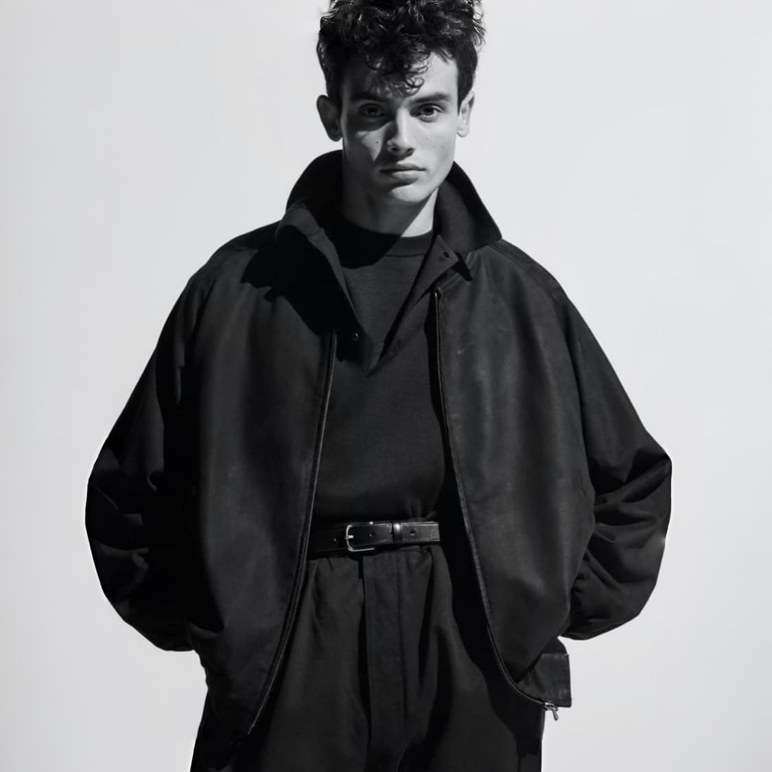 25ss Nubuck Leather Rib Blouson 상품이미지1