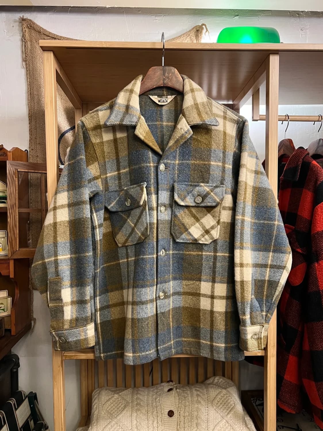 [M]70's 울리치 USA 타탄체크 울 셔츠 자켓 상품이미지1