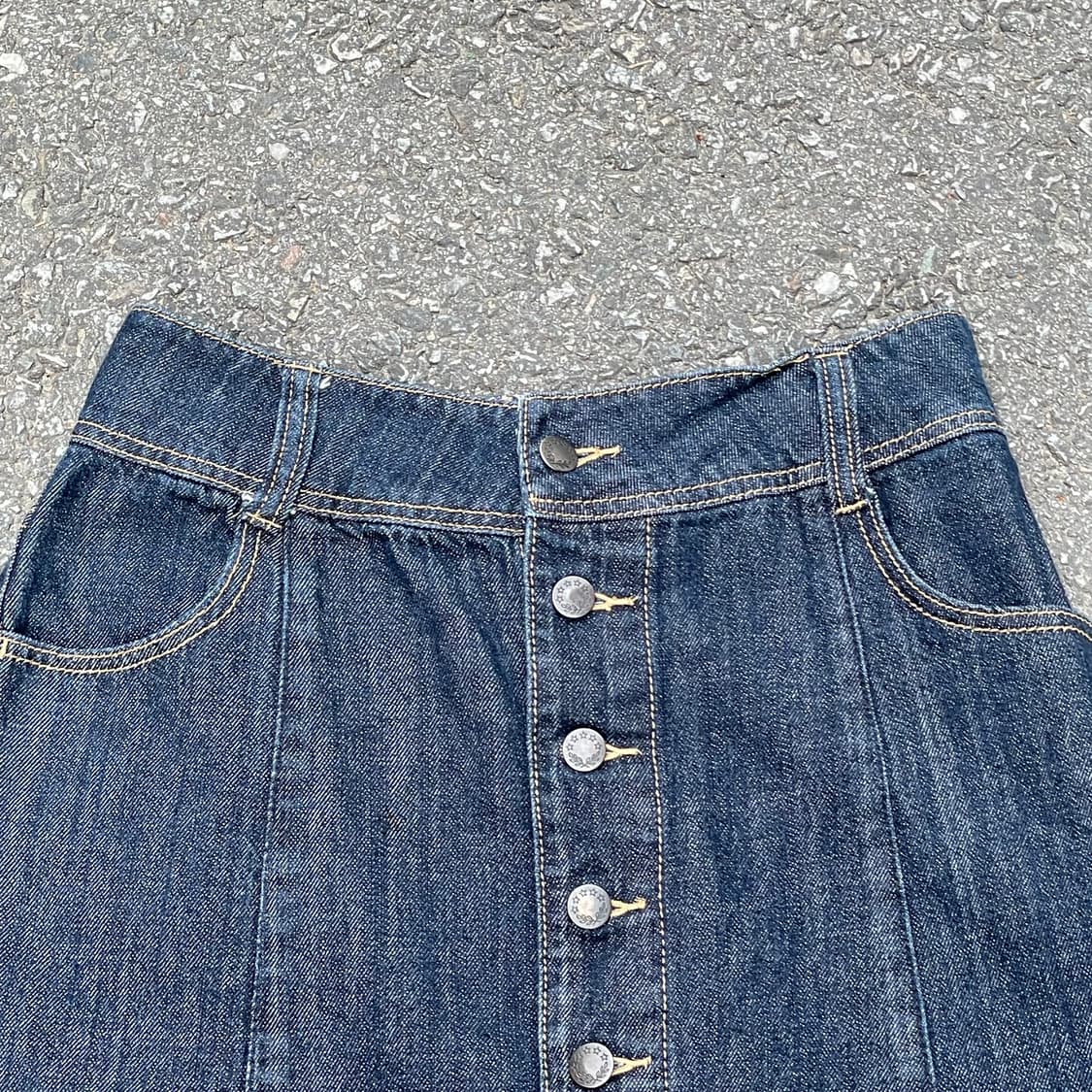 Navy 데님 스커트 p424 상품이미지2