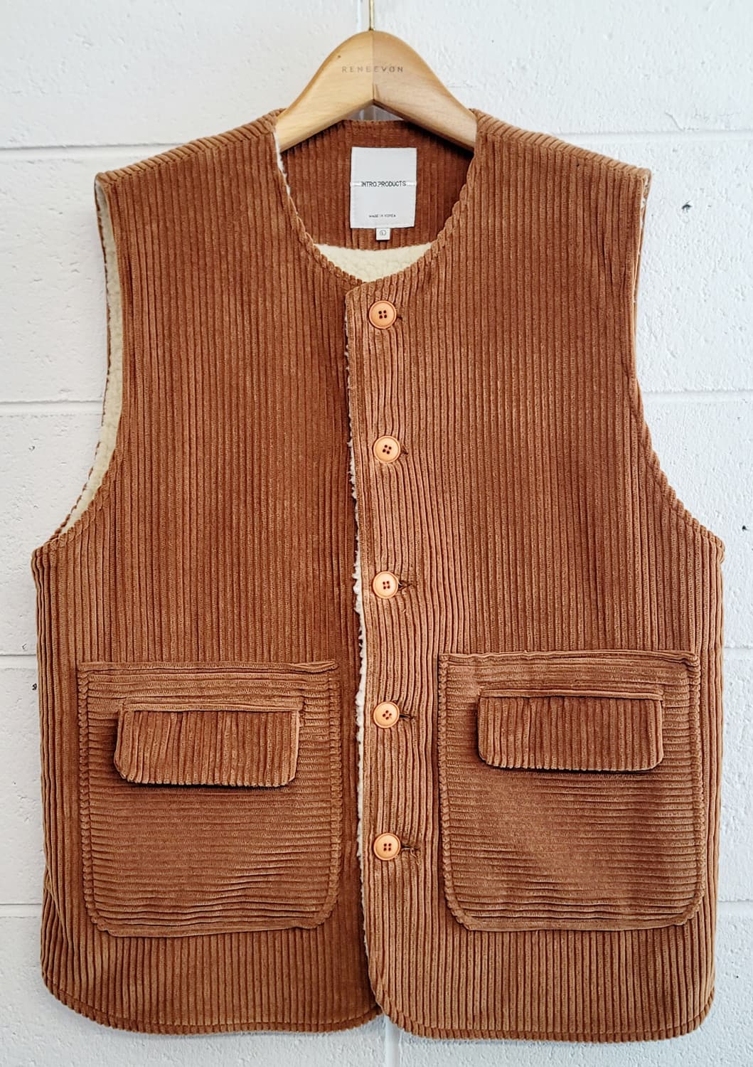 INTRO PRODUCTS(남여공용) 코듀로이(안감양털) 베스트(조끼) 상품이미지1