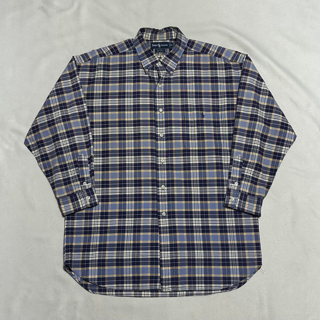XL 폴로랄프로렌 오버핏 퍼플체크 코튼 셔츠  상품이미지2