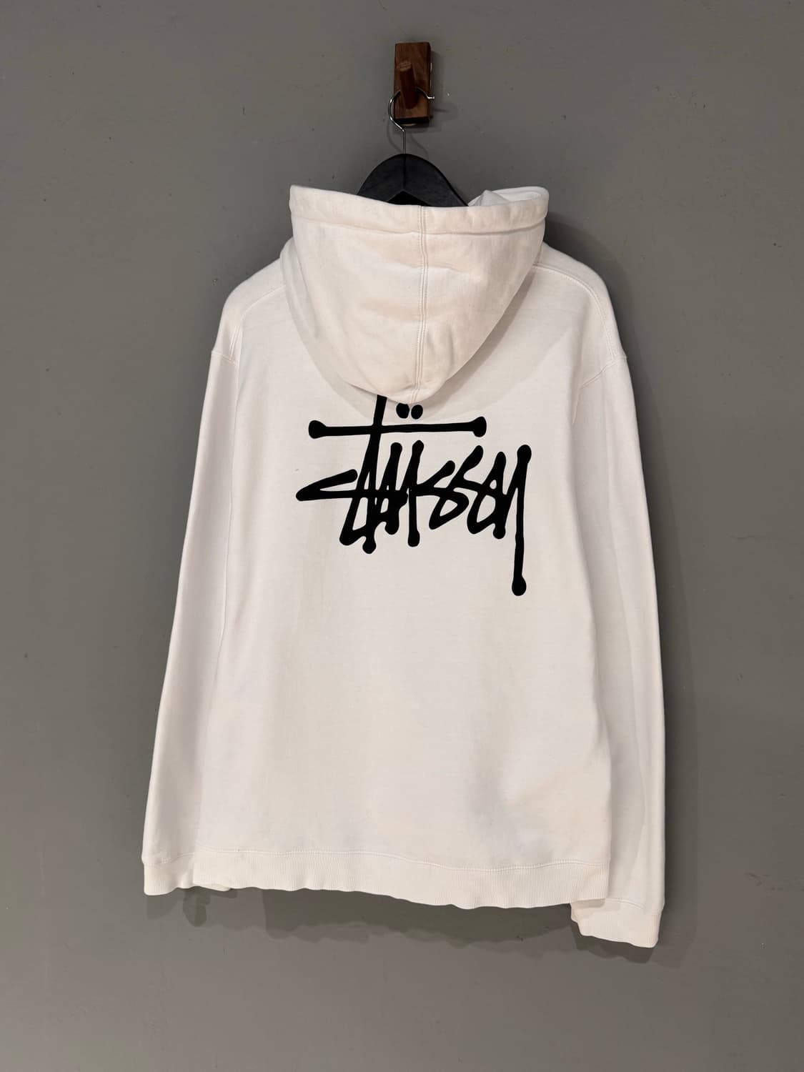 스투시 베이직 화이트 후드티  상품이미지1