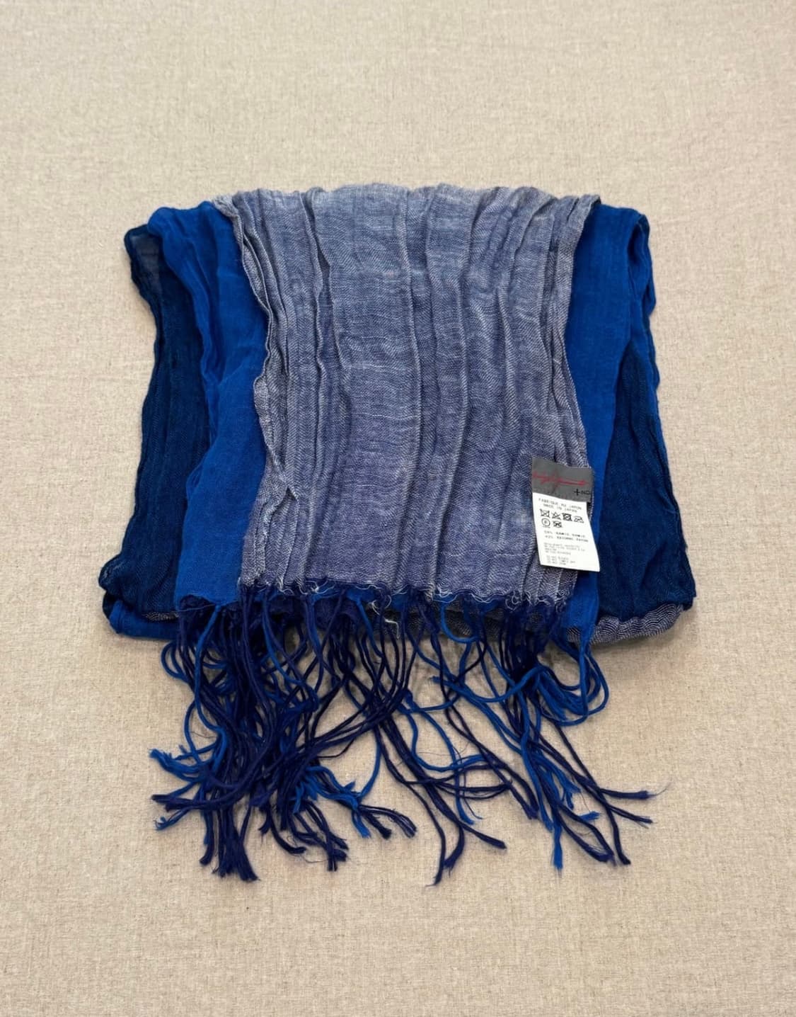 요지야마모토 느와르 레이어드 라미 머플러 상품이미지2