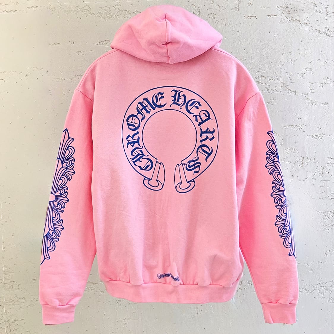 [XL] 미사용 크롬하츠 홀스슈 후드티 핑크 B1213C144 상품이미지4