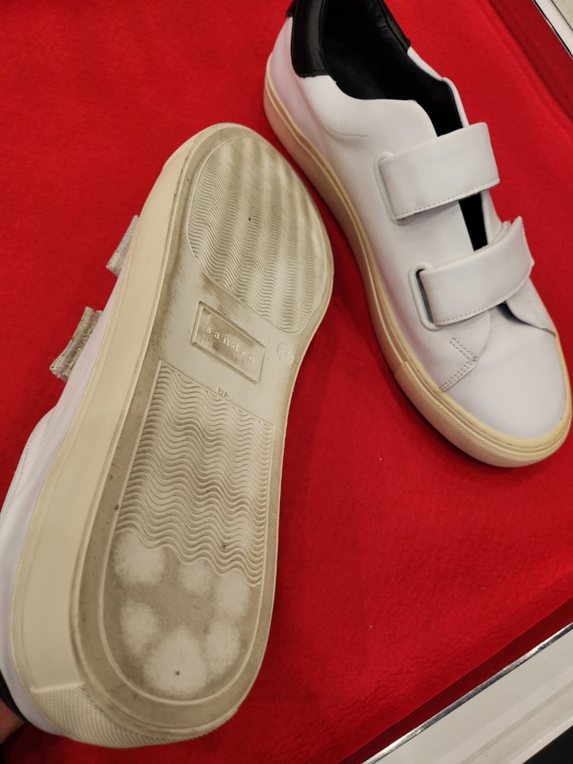 산드로 화이트 벨크로 스니커즈44 상품이미지6