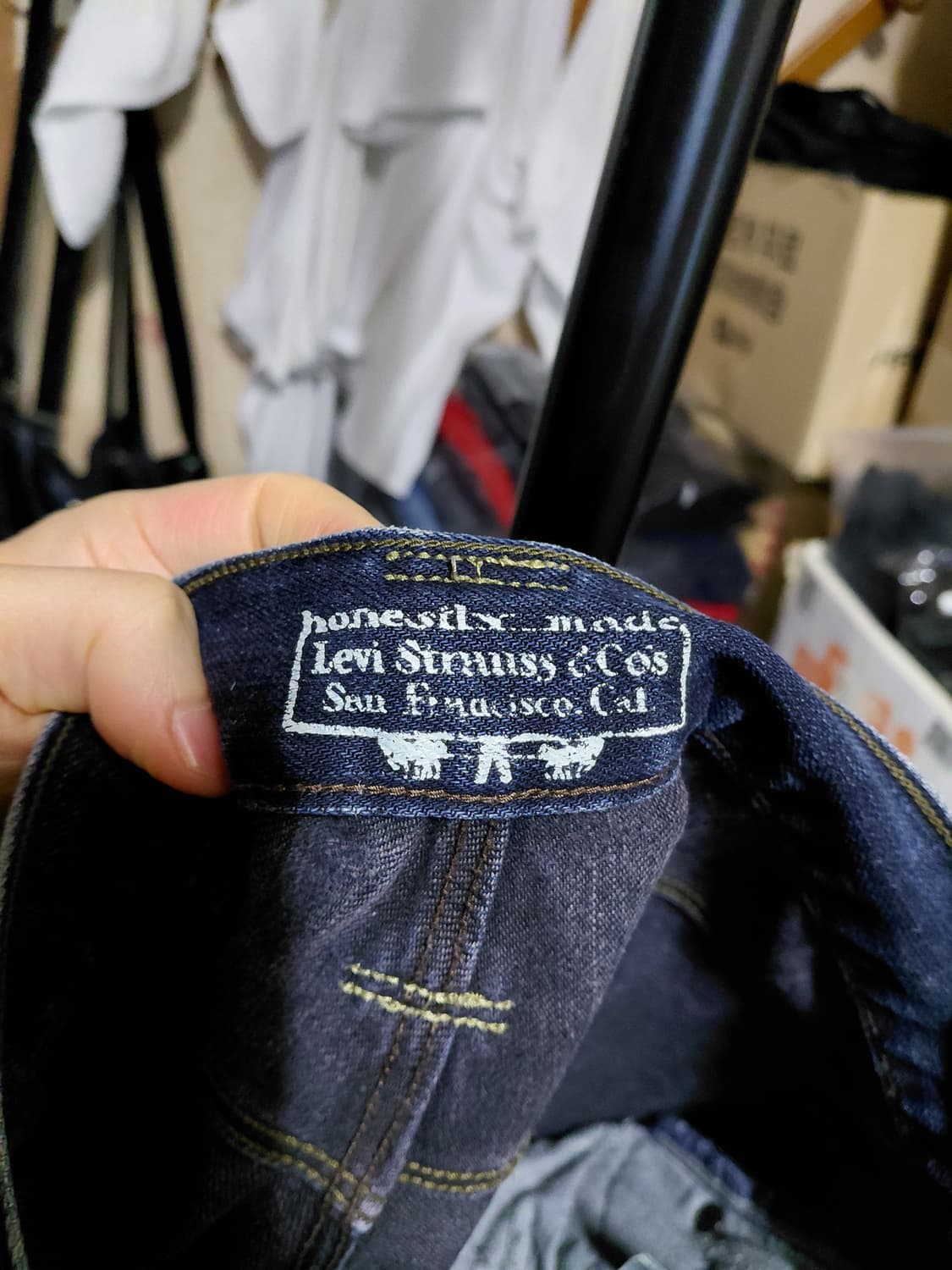 [리바이스]PCL16B 워싱 데님 청바지 32사이즈  상품이미지5