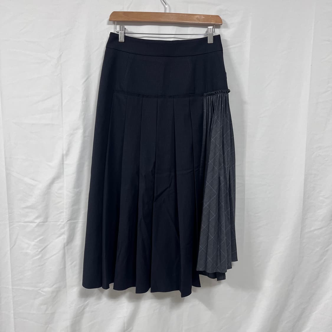 럭키슈에뜨 컬러 믹스 플리츠 스커트 상품이미지2