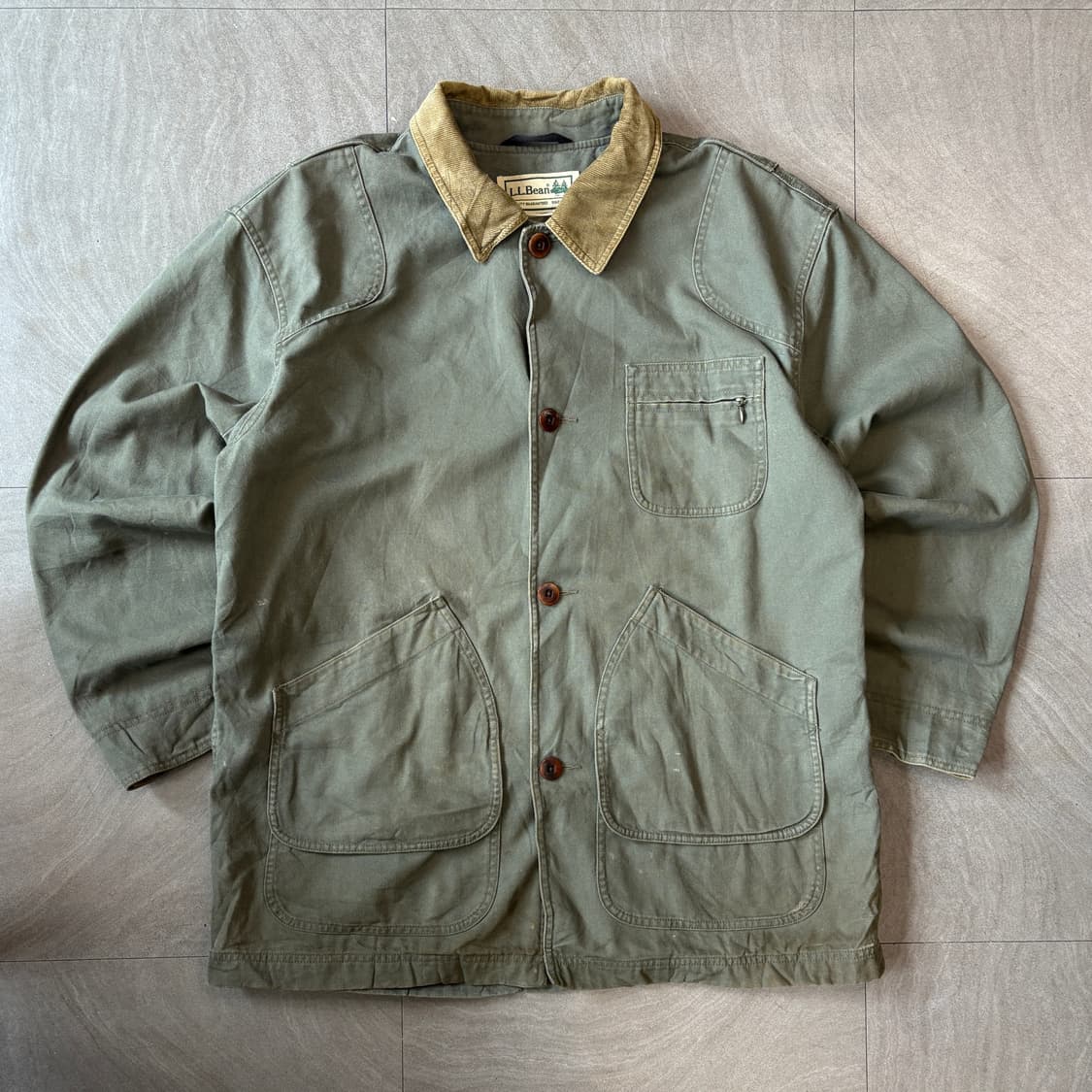 L.L.bean 정품 엘엘빈 카키 헌팅 자켓 상품이미지1