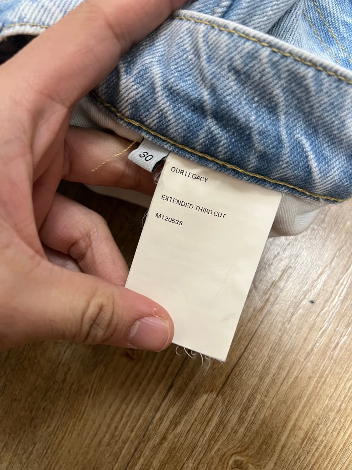 택포15) 아워레가시 익스텐디드 써드컷 데님팬츠 연청 30 상품이미지6