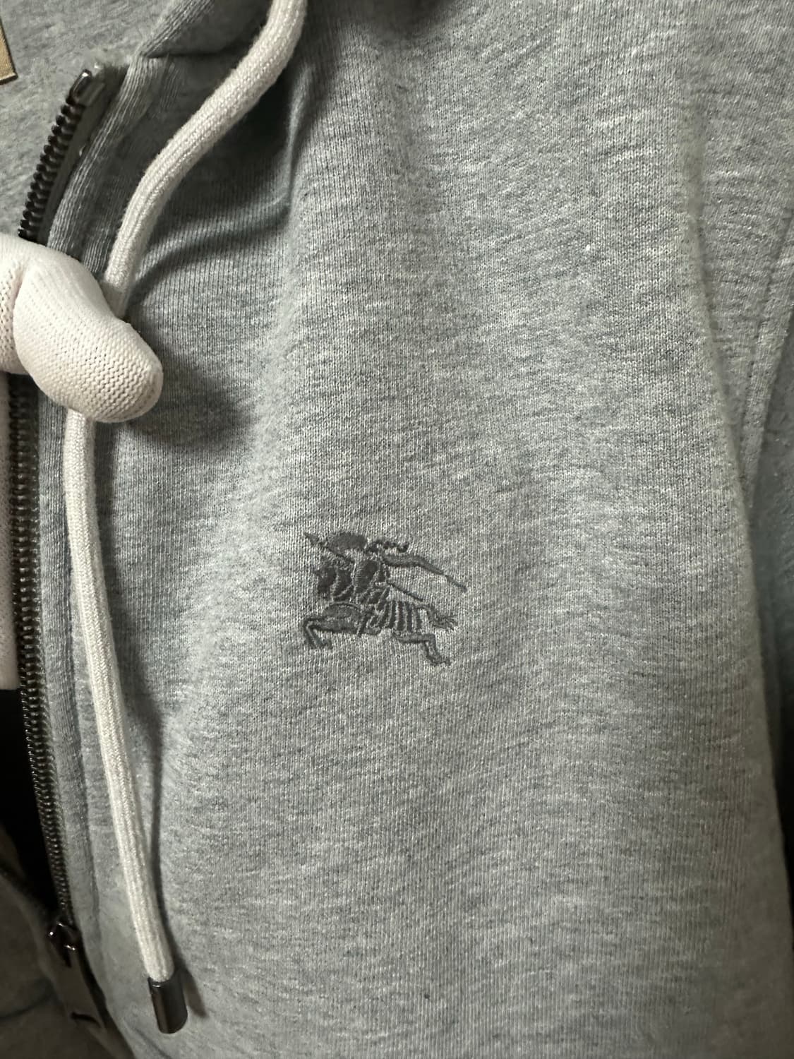 버버리 체크 후드집업 (M) 상품이미지3