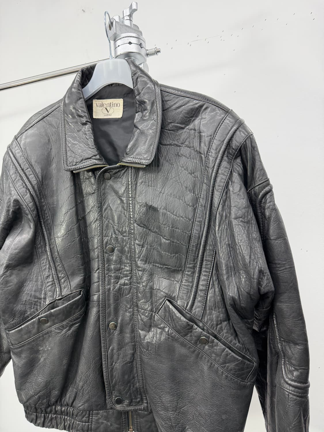 90s Valentino Uomo genuine leather  상품이미지3