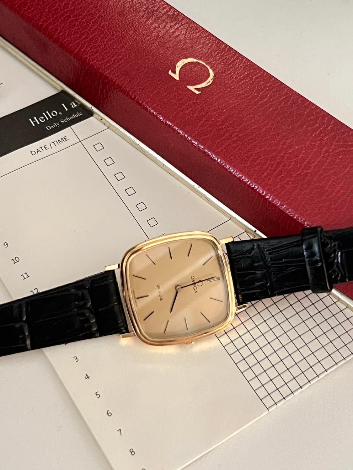 OMEGA 오메가 드빌 스퀘어 수동감기 남성 시계 상품이미지5