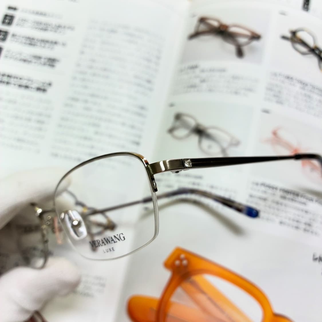 VERAWANG 베라왕 티타늄 반무테 스와로브스키 실버 안경 상품이미지4