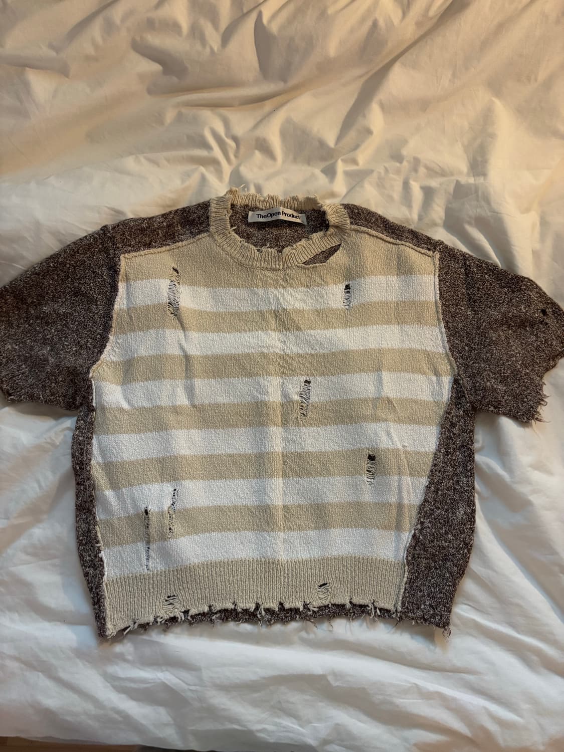 오픈와이와이 반팔 니트 상품이미지2