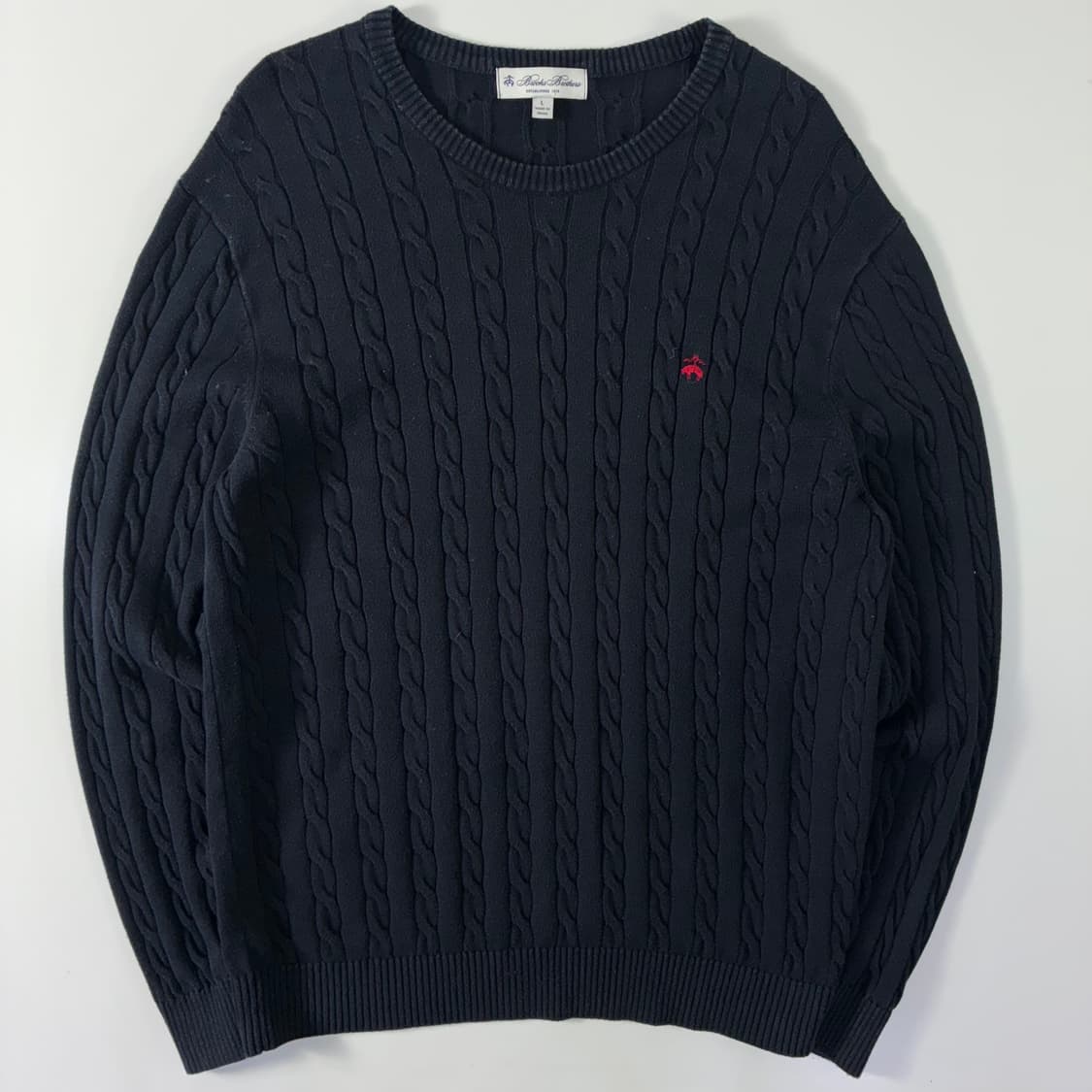 Brooks Brothers 브룩스 브라더스 코튼 셰틀랜드 케이블 니트 상품이미지1