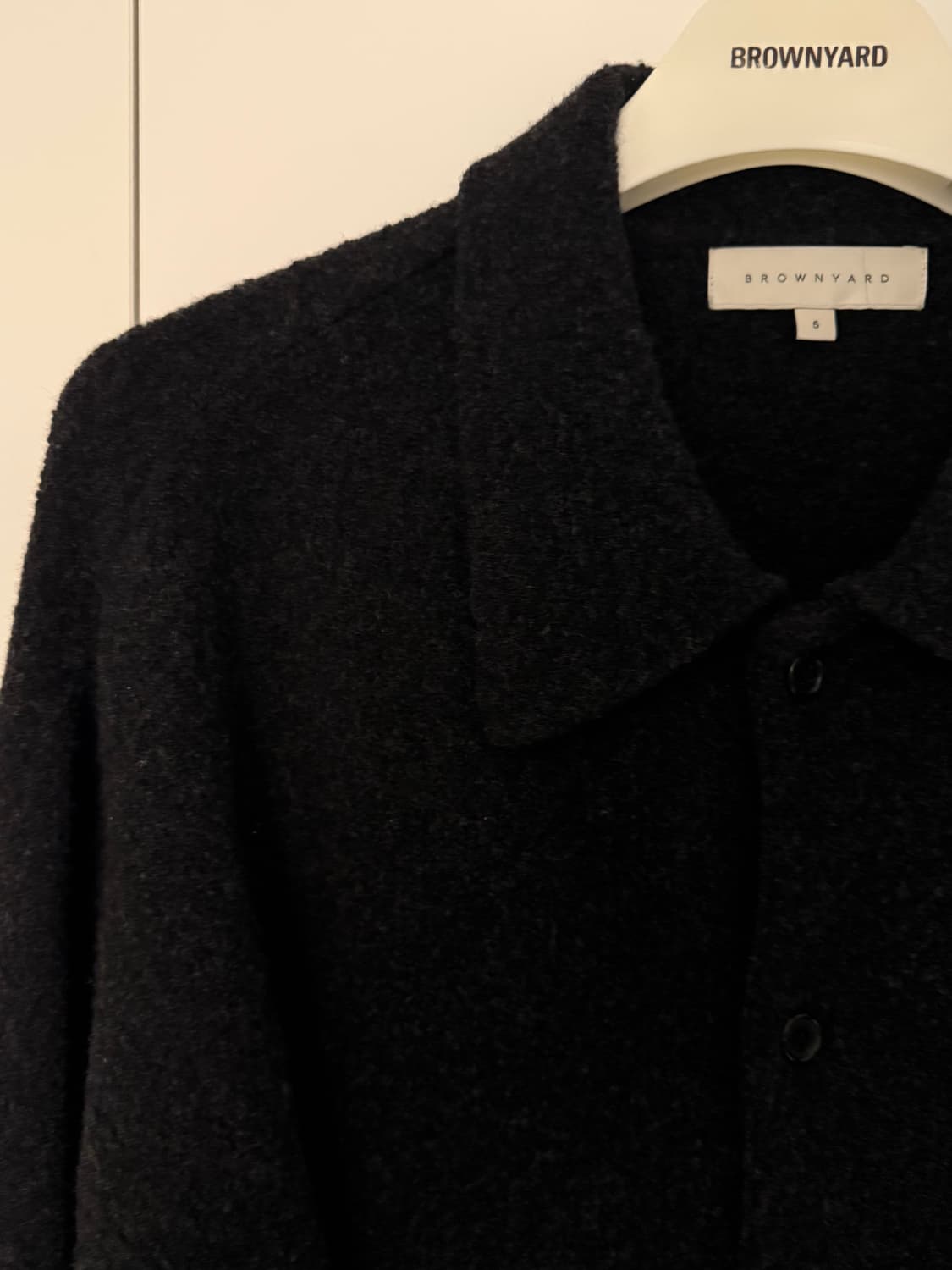 브라운야드 카라 가디건 잉크블랙 5 상품이미지3