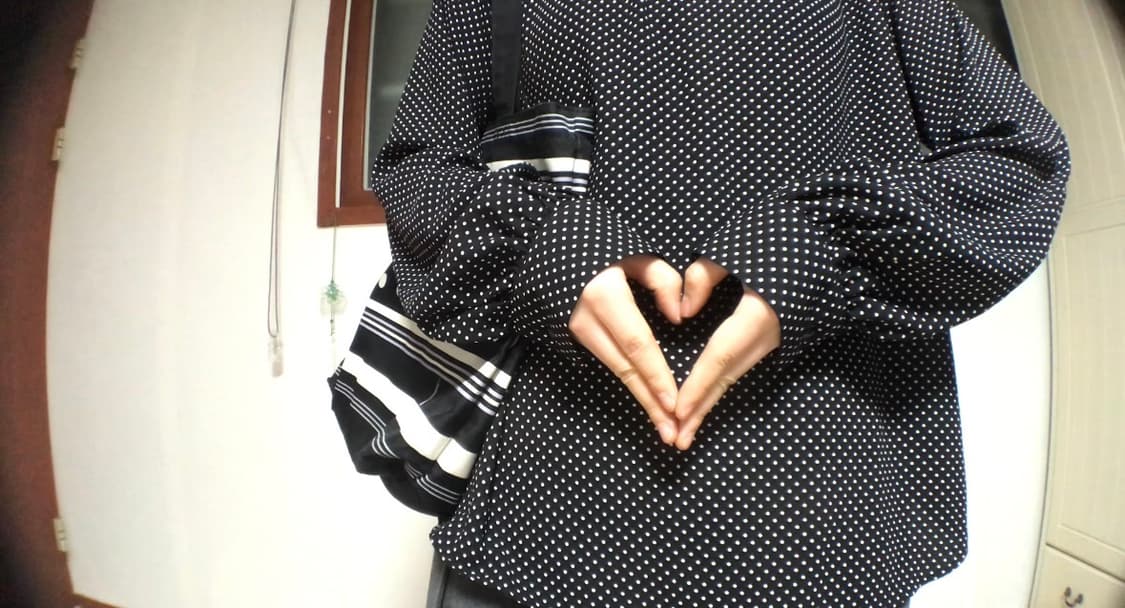 도트 블라우스 (black) 상품이미지5