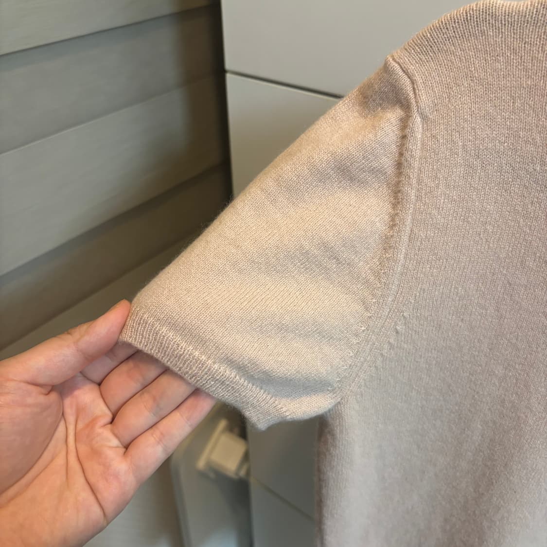 Max Mara 막스마라 캐시미어 핑크 반팔 니트 M 상품이미지5