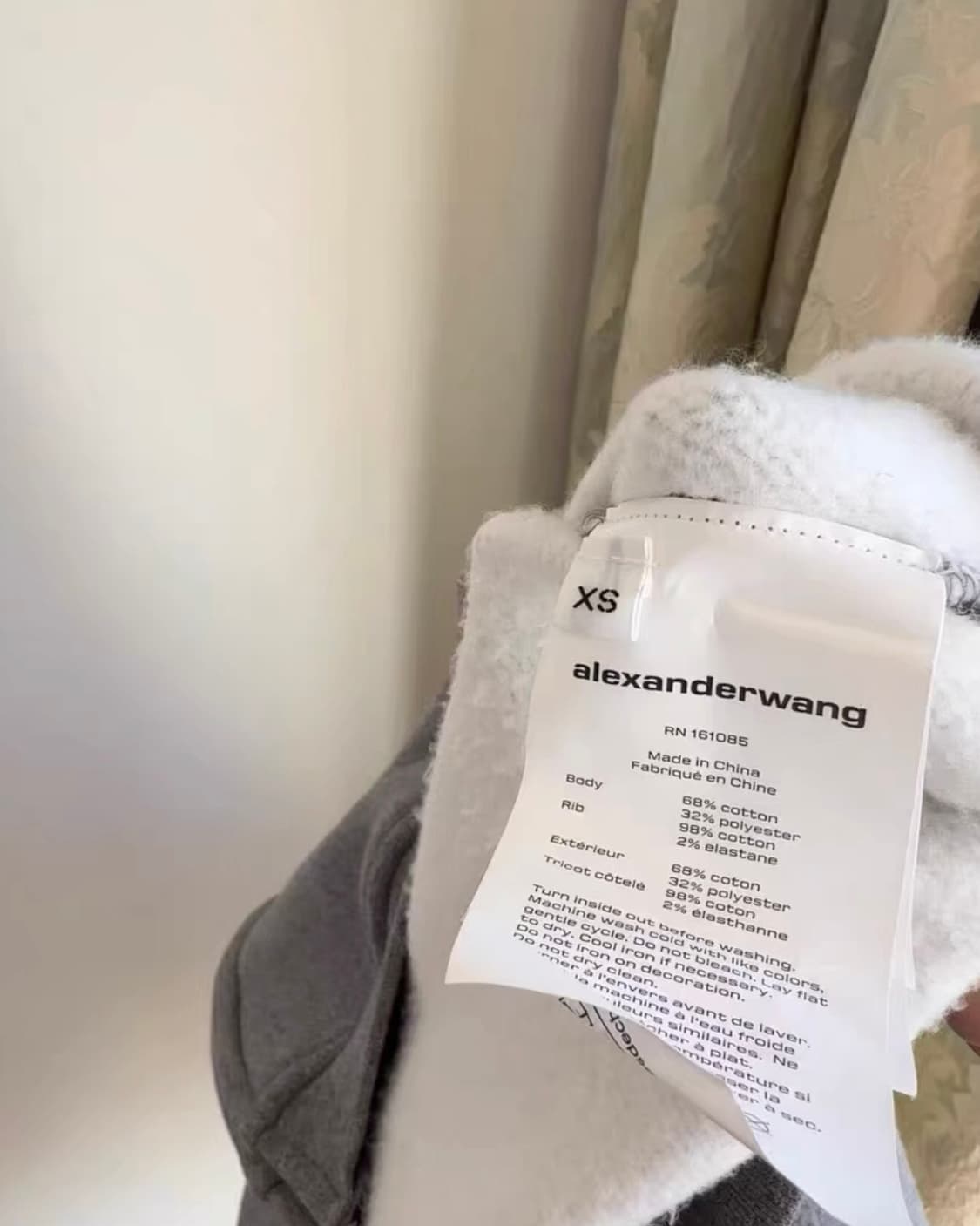 (~2/5일까지만) 알렉산더왕 퍼프로고 후드집업 xs 상품이미지4