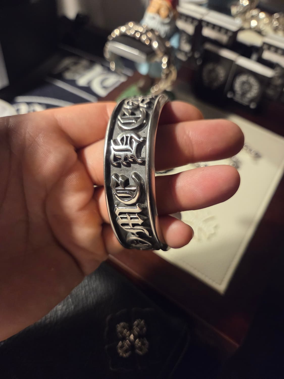 크롬하츠 스크롤 로고 뱅글팔찌(정품) 상품이미지2