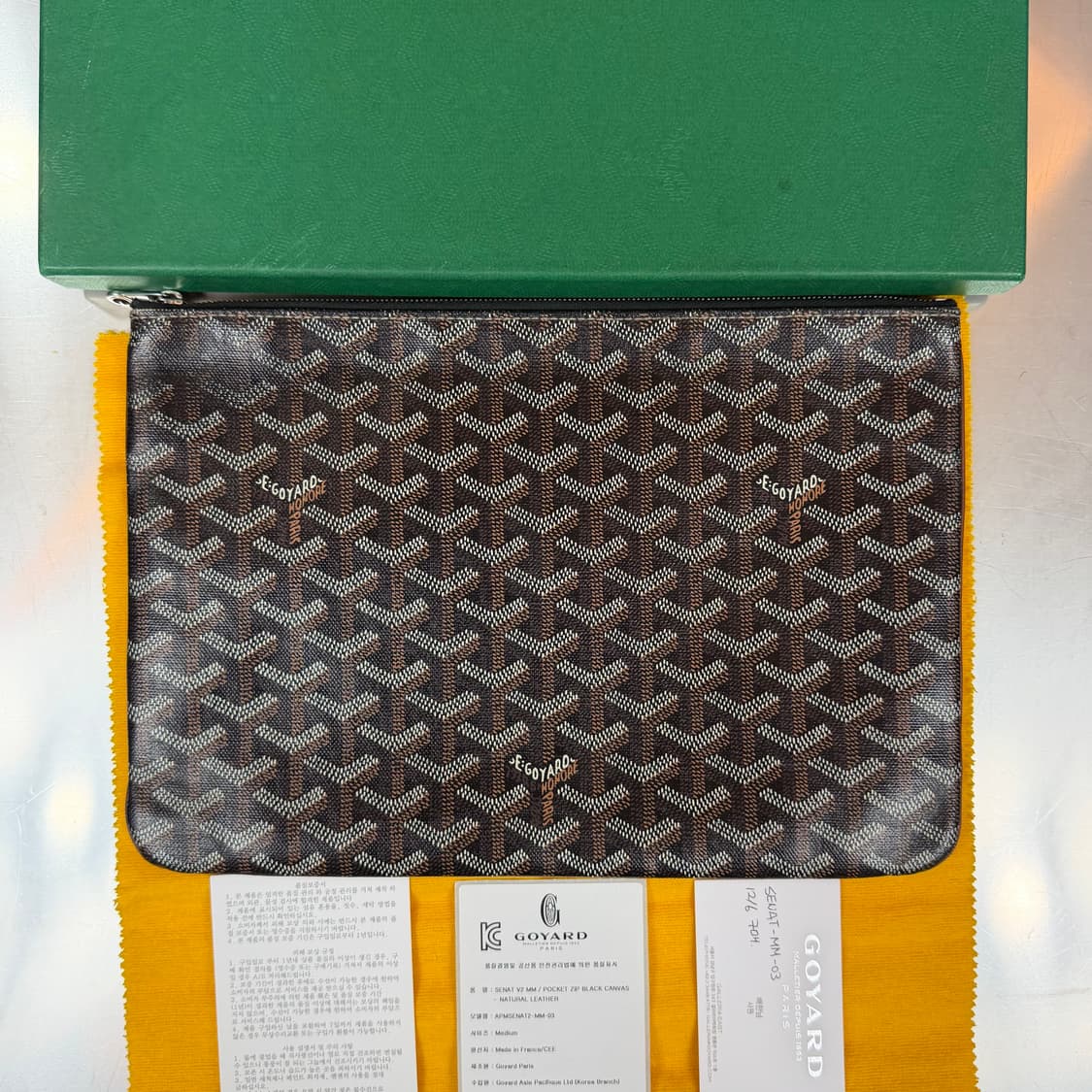 [리오브전포점] 고야드 클래식 블랙 세나 MM 클러치 상품이미지2
