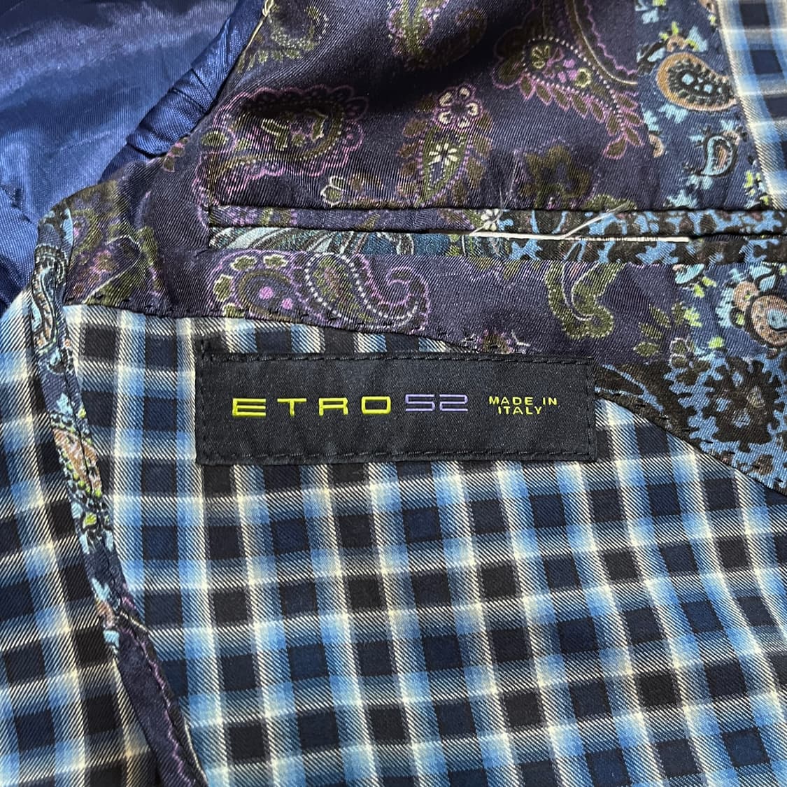 ETRO 에트로 체크 코튼 자켓 / Made in Italy / 상품이미지9