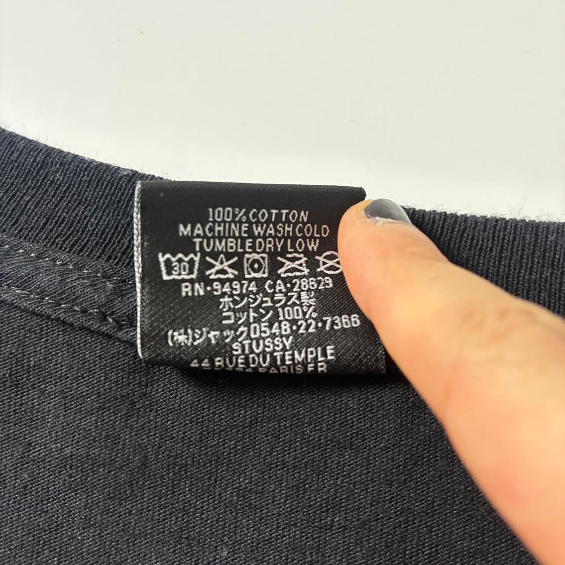 Stussy  스투시 8볼 페이드 블랙 반팔티셔츠  상품이미지7