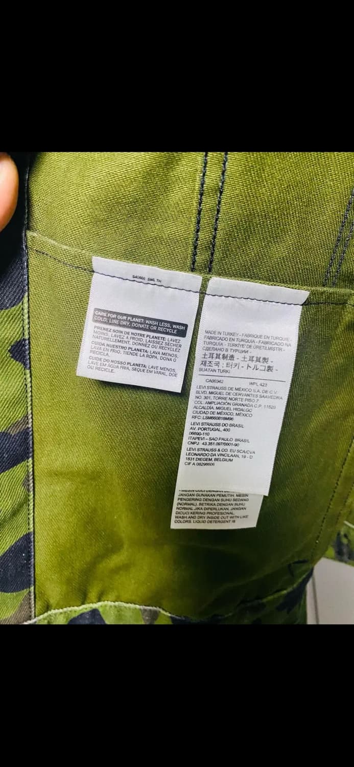 리바이스 베이프 카모 트러커자켓 상품이미지4