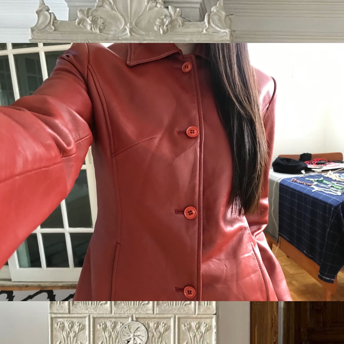 vintage leather jacket 상품이미지5