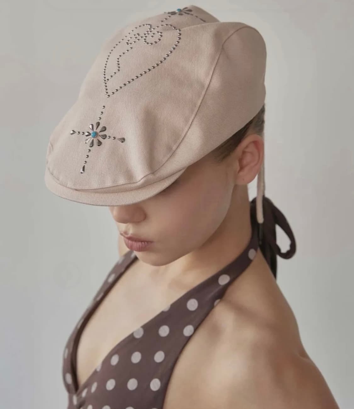 스컬프터 보호 스터드 헌팅캡 모자 더스티 핑크 상품이미지4