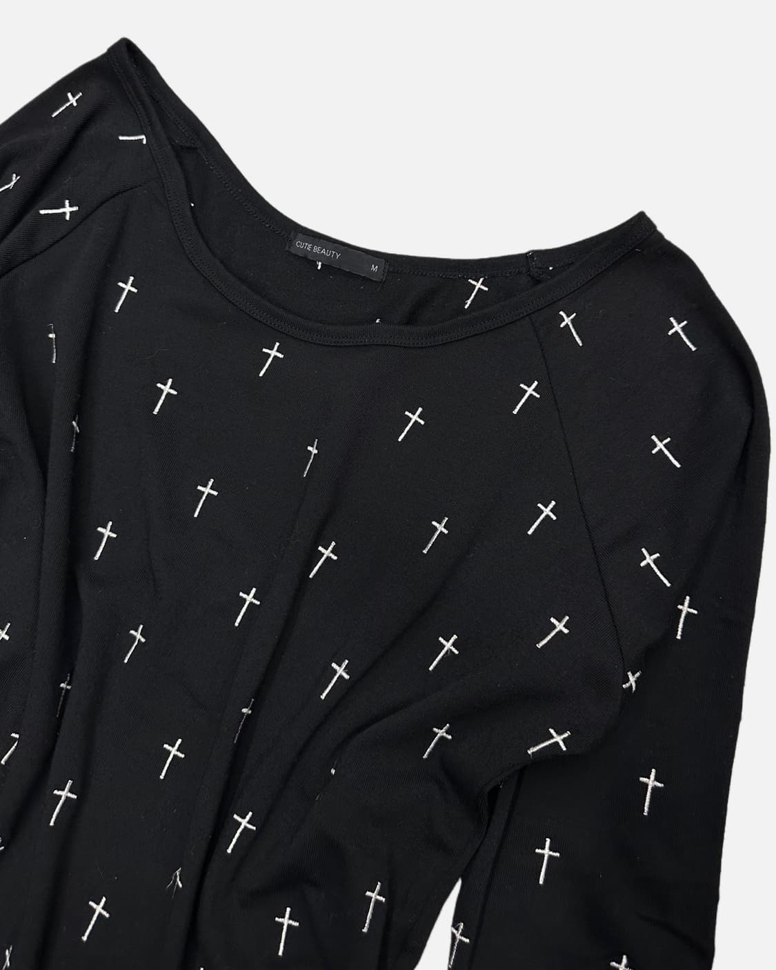 cross pattern raglan t-shirt 상품이미지3