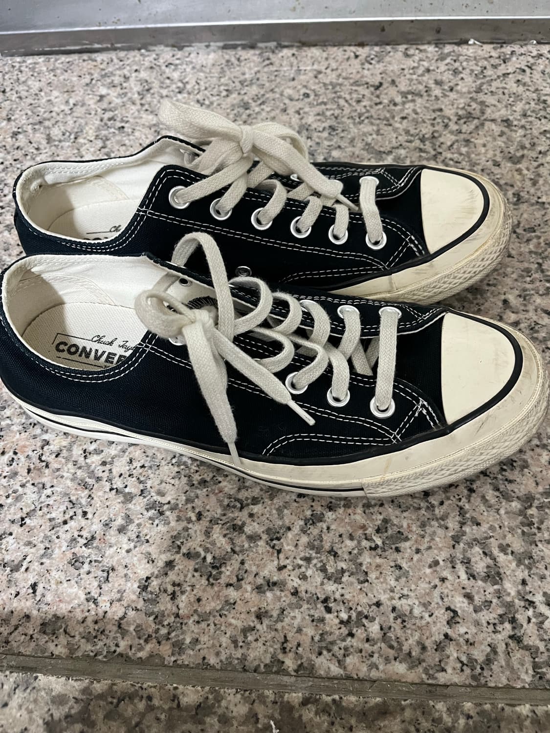 컨버스 척 70 로우 블랙 255 상품이미지2